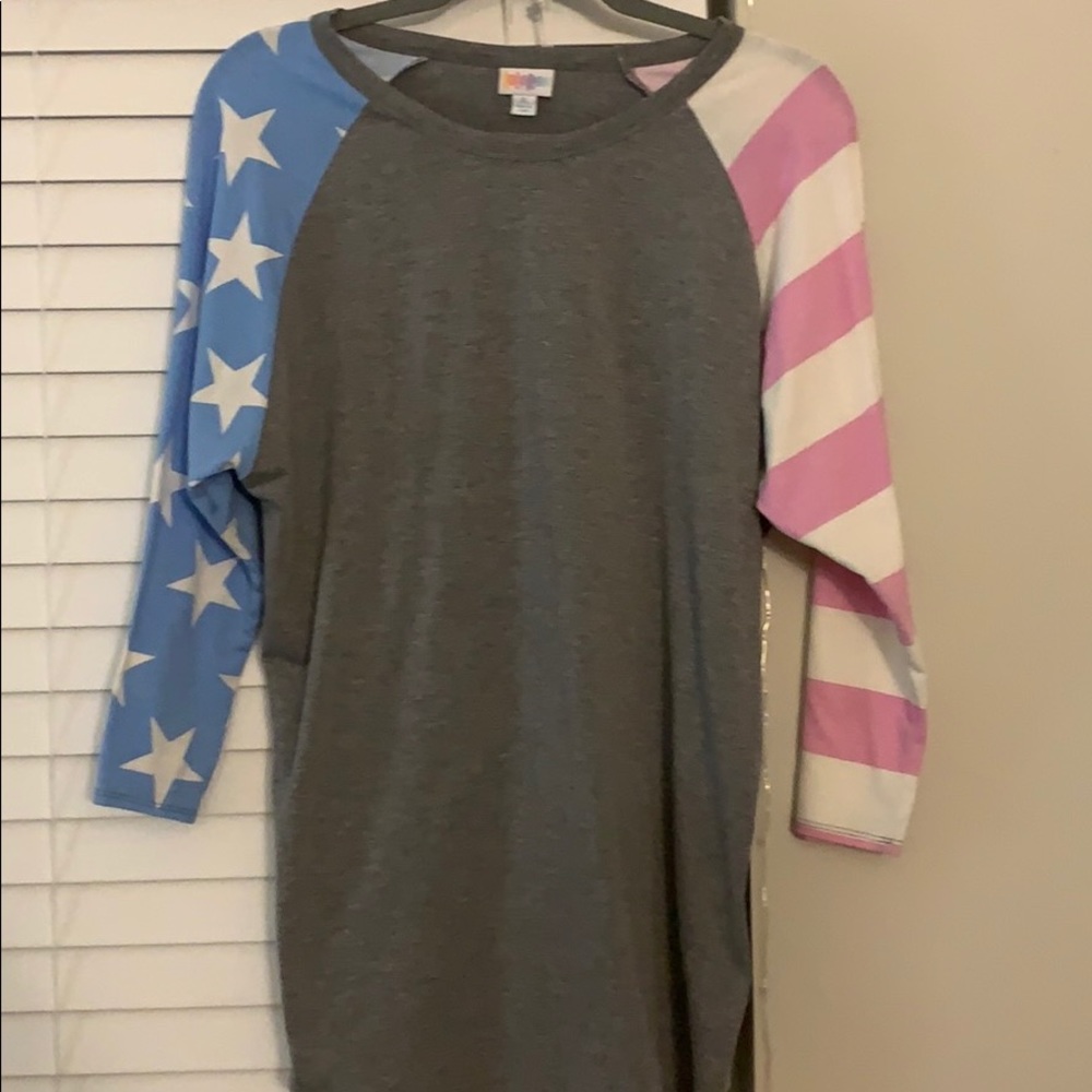 LuLa Roe baseball tee